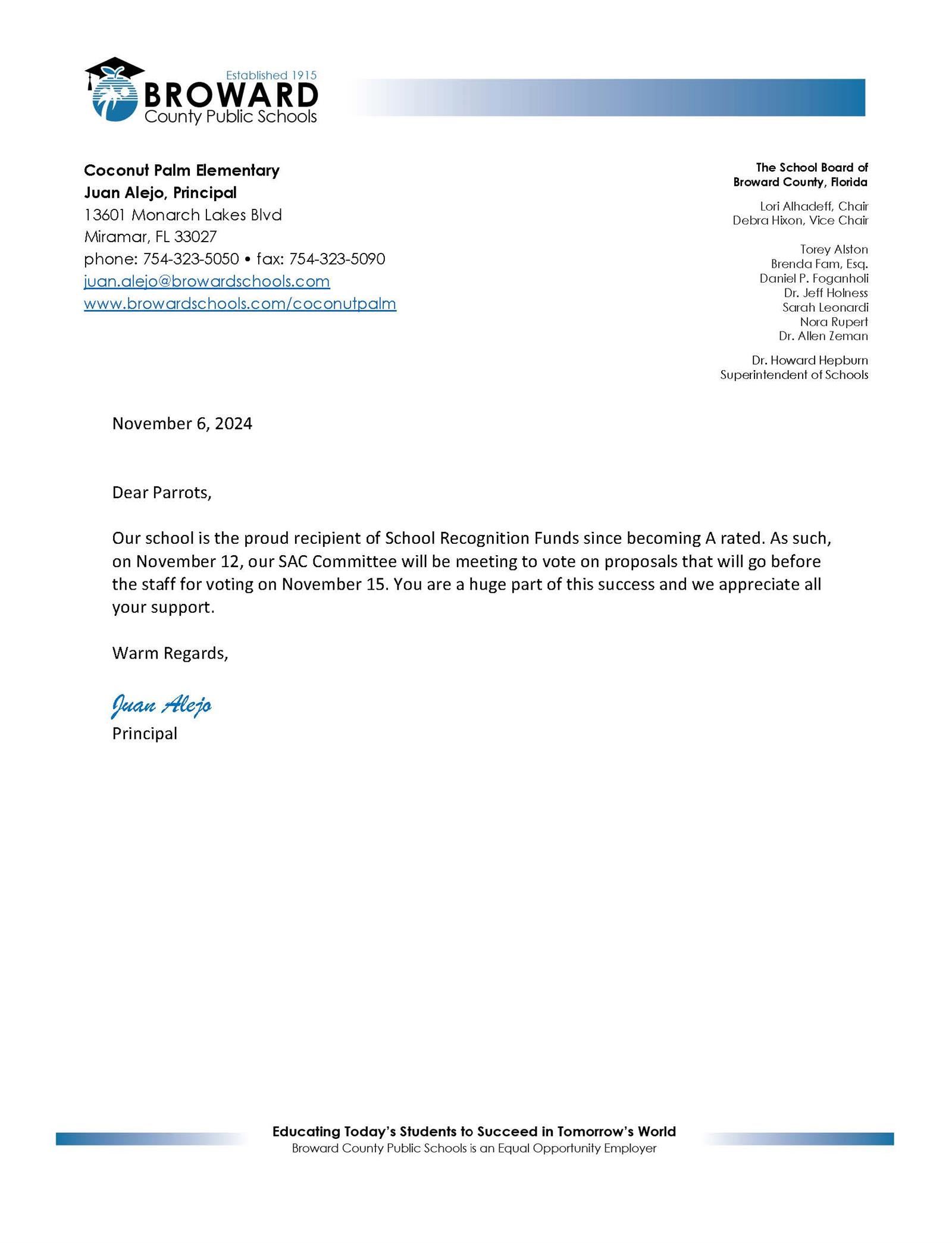 A+ Plus Letter